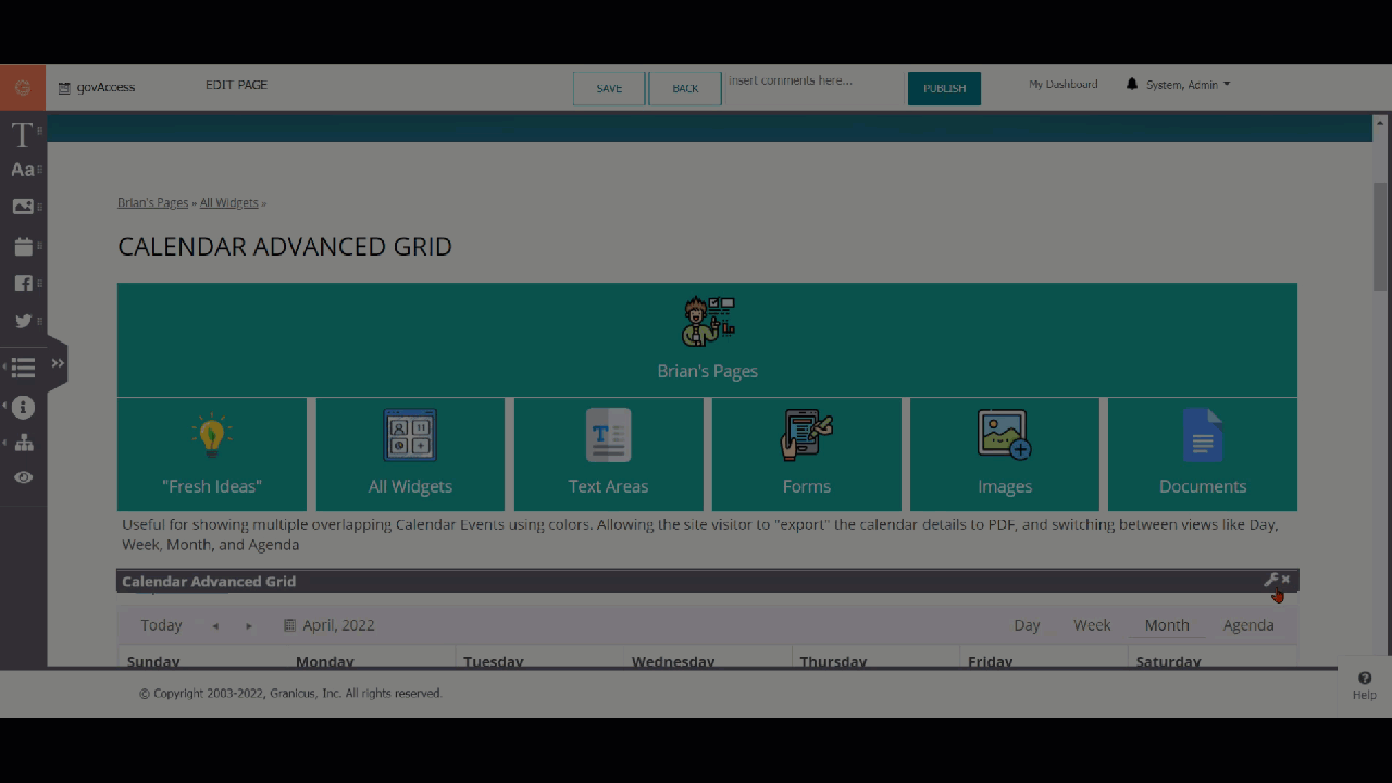 Cal Adv Widget settings GIF